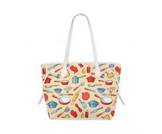 QIAOLII Designer Handtasche Löffel Küchenbedarf Essgeschirr Womans Overnight Bag Umhängetasche Für Jugendliche Große Kapazität Wasserdicht Mit Haltbarem Griff