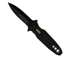 G8DS® Patronenmesser Einhandmesser Patrone im Griffstück Outdoor Taschenmesser schwarz