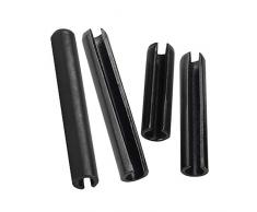 Gtagain Hardware Verbindungselemente Federstifte - Geschlitzt Federspannstifte Kohlenstoffstahl Schwarz Nudelhölzer Federdübel M6