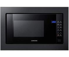 Samsung FG87SUB Einbau-Mikrowelle, 23 l, 800 W, schwarz, Mikrowelle – Mikrowelle (Einbaugerät, 23 l, 800 W, Touch-Bedienung, Schwarz, Bedienknopf)