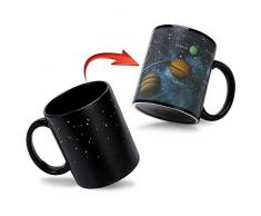 Magische Kaffeetasse,Tasse Thermoeffekt Sonnensystem Geschenk fuer Maenner Papa Geschenkideen Lustige Kaffeetassen 12Oz/350ml Keramik Becher Tassen Geschenke für Männer/Mann