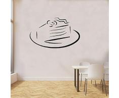 Süßer Kuchen Auf Kuchenblech Geburtstagsküche Café Wohnkultur Vinyl Kunst Wandbild Abnehmbare Wandaufkleber Kinderzimmer Dekoration Kindergarten Wandaufkleber42Cmx27Cm