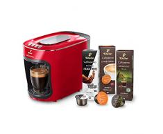 Tchibo Cafissimo mini Kapselmaschine (für Kaffee, Espresso und Caffè Crema) inkl. 30 Kapseln, Rot