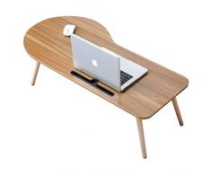 ZLYMYBed Schreibtisch Faltbarer Laptop-Computertisch mit Handy-Steckplatz Frühstücksservice Kaffeetablett Stehender Sofaständer Kinderbücherregal Laptopständer Leseständer für Sofaboden