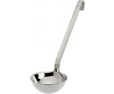 RÖSLE Haken Schöpflöffel, Edelstahl 18/10, Ø 10 cm, Gastroqualität, spülmaschinengeeignet