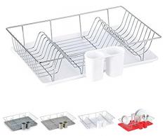 MSV Abtropfgestell Sakura Geschirrabtropfgestell, Abtropfgitter, Geschirr Abtropfkorb, Abtropfständer, Abtropfschale, Geschirrabtropfständer, Geschirrabtropfkorb, Farbe: Weiß