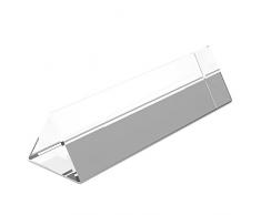 BELLE VOUS 15cm Kristall Optisches Glas Dreieckiger Prismen-Refraktor Kristallprisma zum Unterrichten von Lichtspektrum Physik, Licht Prisma Kristall, Glas Prisma und Prisma Fotografie (1)