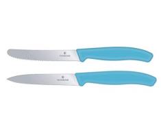 Victorinox Gemüsemesser Tomatenmesser Swiss Classic 2er Set (Karibikblau)