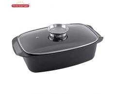 Steinberger Aluguss-Aromabräter 5,5l Schmortopf Bräter Bratentopf Kochtopf Topf