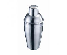 Westmark Cocktailshaker mit integriertem Sieb und Deckel, Füllvolumen: 0,5 Liter, Rostfreier Edelstahl, Silber/Gebürstet, 62812260
