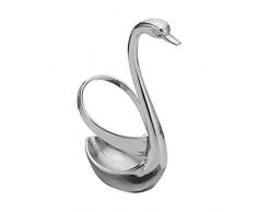 Banbie 1PCS Zinklegierung Gabel Löffel Geschirr Set Ständer Halter Schwan geformte Frucht Food Gabel Löffel Messer Basishalter Küchenwerkzeuge