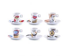 Zeller 26505 Espressotassen Set 12-teilig Faces