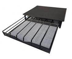 Dolce Gusto Kaffee-Kapselhalter - zur Aufbewahrung von 36 Kapseln in einem Stapelständer - Anti-Vibration, rutschfeste Oberfläche - Ständer mit netzförmigen Fächern