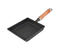 Japanische Nonstick Omelett Pfanne, verdicken keine Beschichtung Eisen tragbare quadratische Bratpfanne pochiertes Ei kleine Küche Herd