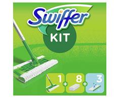 Swiffer Bodenwischer Starterset mit 1 Bodenwischer + 8 Trockenen Bodentüchern + 3 Feuchten Bodentüchern