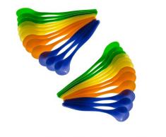 SIDCO Eierlöffel Kunststoff 24 Frühstückslöffel Dessertlöffel Plastiklöffel Babylöffel