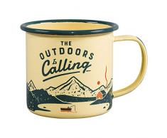 Gentlemens Hardware GEN321 Emaille-Tasse im Freien, Gelb