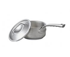 DE BUYER 3430.20 Schmortopf mit Deckel, Edelstahl, Grau, 21,3 cm