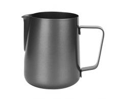 Kaffeekanne, BiuZi 600ML Edelstahl Antihaft-Milchkannenbecher Barista Milchkanne und Latte Dekorieren Latte Aufschäumkanne Behälter