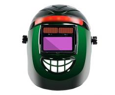 Jiamuxiangsi Schweißmaske Automatische Verdunkelung Schweißmaske Kopfbedeckung Kappe Anti-Braten-Gesicht Vollgesichtsschweißer Spezialgläser PC Hochtemperaturbeständiges Material (Color : Green)