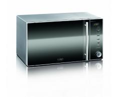 CASO MG20 menu Design Mikrowelle 2in1 / Edelstahl / 800 Watt Mikrowelle / 1000 Watt Grill / 2 Kombiprogramme & 14 automatische Kochprogramme / 20 Liter Garraum