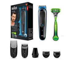 Braun MGK3042 7-in1 Multi-Grooming-Kit, Barttrimmer und Haarschneider, schwarz/blau
