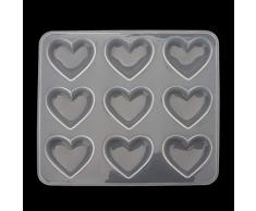 Oyrcvweuy Oycy 9 Tasse Herz Schokolade Silikon Dessertform Backen Cupcake Harz Schmuckform