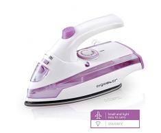 Aigostar Kleine Mini Travel Bügeleisen,Reisebügeleisen Doppelspannung,Dampfbügeln mit Antihaft-Bügelsohle.