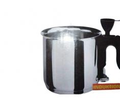 Simmertopf Bain Marie Edelstahl mit Trichter INDUKTION Wasserbadkocher Milchtopf
