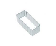 Kitchen Craft Rechteckiges Ausstechförmchen mit gewelltem Rand, 8 cm