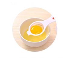 DEtrade Ei Separator Sieben Küchenhelfer Kunststoff Filter Siebteiler Halter Eidotter-Trenner Eidottertrenner (White)