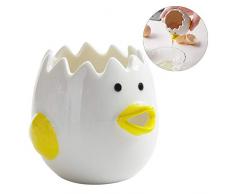 Eiertrenner Keramik Küken Küche Ei Separator, Eigelb Eiweiß Abscheider Haushalts-Gadget Kochen Backzubehör