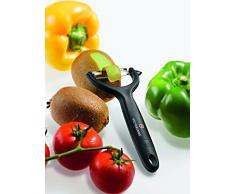 Victorinox Tomaten-/ Kiwischäler mit Zackenschliffklinge, Zweischneidig, Rostfrei, Edelstahl, Spülmaschinengeeignet, schwarz