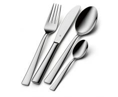 WMF Philadelphia Besteckset, 6 Personen, 24-teilig, Monobloc-Messer, Cromargan Edelstahl poliert, glänzend, glänzend, spülmaschinengeeignet