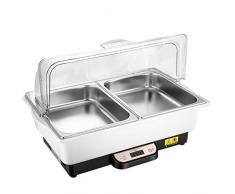 WYING Buffetserver Heiße Platte Speisenwärmer Hostess mit abnehmbaren Abschnitten und Einstellbarer Temperaturregelung, 500W (Buffetwärmer)