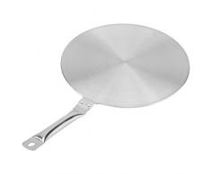 Edelstahl Hitze Diffusor Platten Küchen Gerät mit Hitze Beweis Griff für Gas/Elektro/Induktions Kocher(24cm)