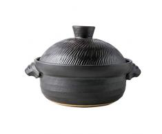 MHTCJ Keramik Casseroles Tajinen Suppentöpfe Hochtemperaturbeständige Multifunktionale Porridge Pot Steintopf mit Deckel