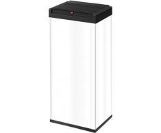Hailo Big-Box 60 - Mülleimer - rechteckig - Schwingdeckel - 60 l - Edelstahl, Plastik