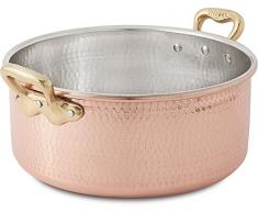 CU ARTIGIANA Luxury Line Stielkasserolle Media, Kupfer, braun, 28, 28 x 28 x 13.5 cm