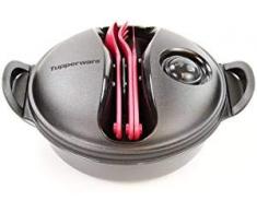 TUPPERWARE To Go Salat&Go 1,0L schwarz/rotPicknick Behälter + Besteck Salat & Go