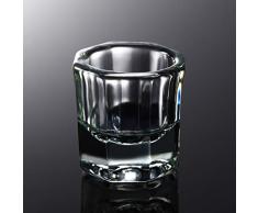 Acryl Flüssigkeit Glas Kristall Schale Tasse Nagel Dappen Glasschale Kristall Klares Glas Nagel Werkzeuge Kunst Glas Tasse