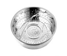 jieGorge Dampfkorb, für sofortiges Topfzubehör Dampfkorb mit Dampfgarer-Trennwand, Küche ， ESS- und Barverkauf (Silber)