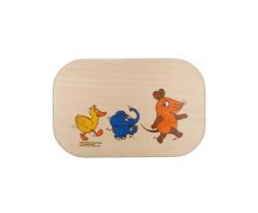 Brink Holzspielzeug Frühstücksbrett Sendung Maus Holz Frühstücksbrettchen mit kostenloser Namens-Gravur Vesper Brett