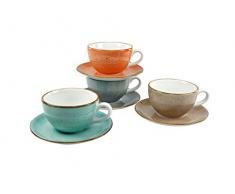 CreaTable 17726, Serie Vintage Nature, Geschirrset Cappuccinoset 8 teilig