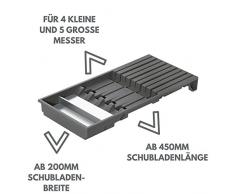 Blum Messerhalter I Schublade I Bis Zu 9 Messer I Kunststoff/Edelstahl I Herausnehmbar I Küche