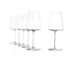 Stölzle Lausitz Power Rotweinkelch 517 ml, 6er Set Rotweingläser, spülmaschinenfest, bleifreies Kristallglas, hochwertige Qualität, elegant und bruchbeständig