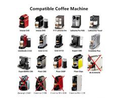 i Cafilas Wiederbefüllbare Nespresso Kaffeekapsel aus Edelstahl zum Nachfüllen - Wiederverwendbare Refill-Kapsel kapseln für Nespresso-Maschinen Espresso 2 Kapseln