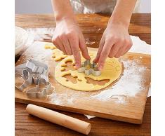 Joyoldelf 30 Stück Ausstechformen Ausstecher Set Plätzchenformen aus Edelstahl Metall perfekt für Keks,Backen Fondant Plätzchen,Tortendekorationen