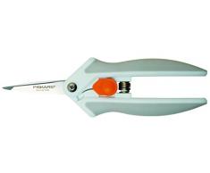 Fiskars Softgrip Allzweckschere, Mit Mikro-Tip, Länge: 16 cm, Rostfreie Stahl-Klinge/Kunststoff-Griffe, Weiß/Grau, Easy Action, 1003874