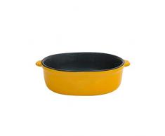 MinMin Fressnapf, Keramik einfache Persönlichkeit Antihaft-Pfanne Hund und Hundehaustierschüssel, 19x14x5.5cm Hund Futternapf (Color : A)